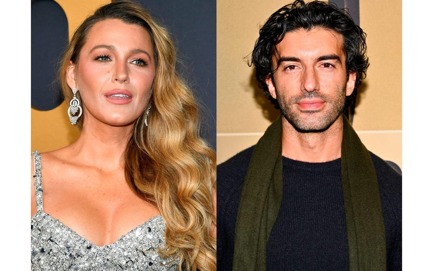 Blake Lively och Justin Baldoni. Arkivbilder.