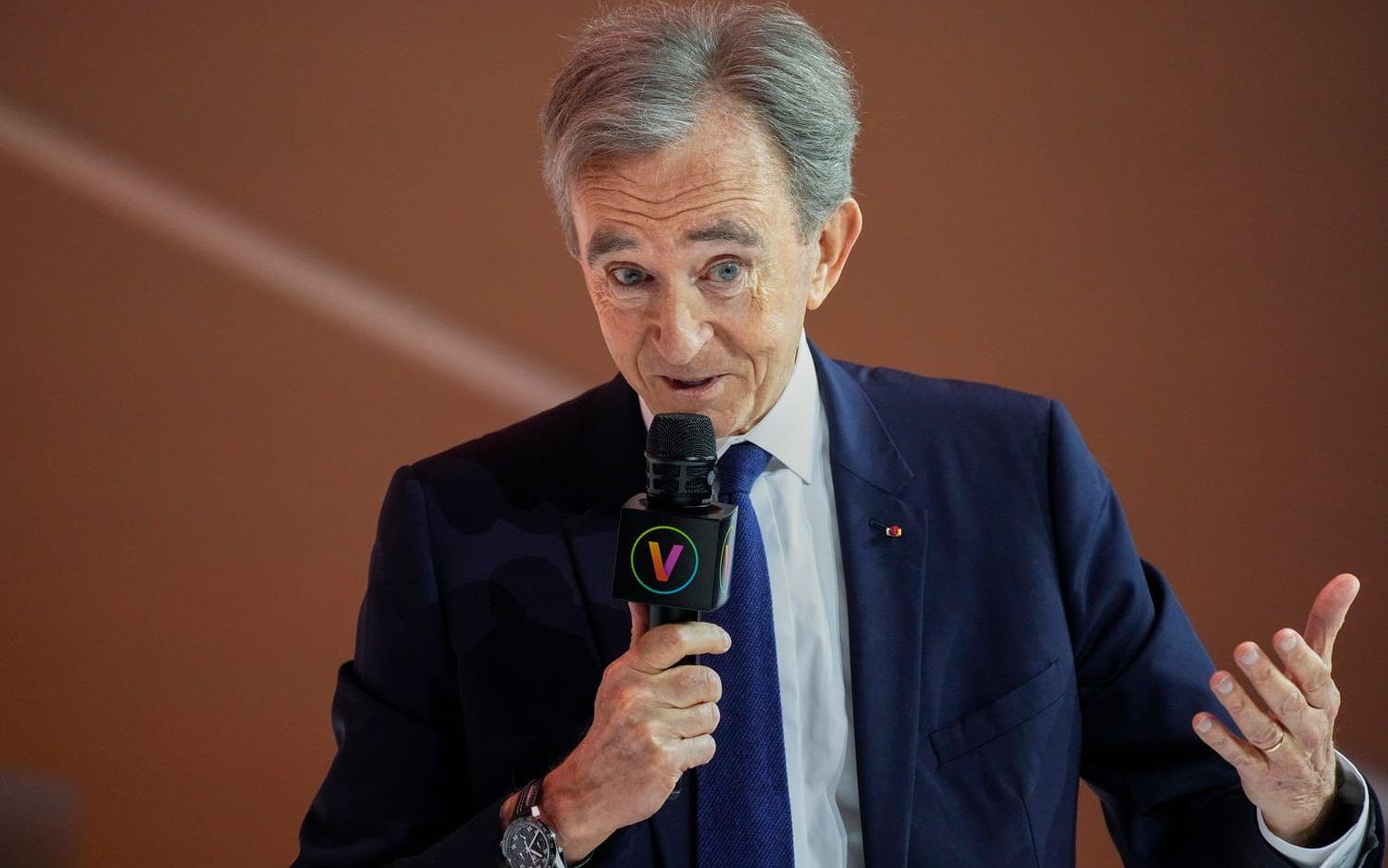 77-årige Bernard Arnault är chef och huvudägare för franska lyxjätten LVMH. Arkivbild.