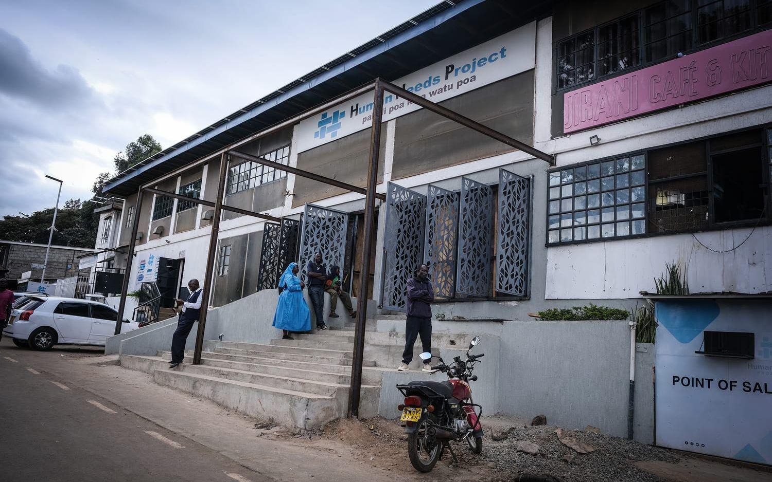 Det var i denna byggnad som Sama först höll kurser för människorna i Kibera.