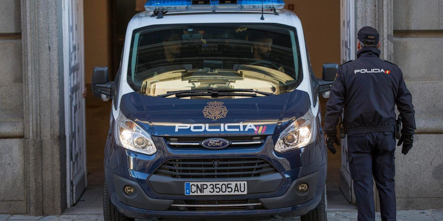 Enligt spansk polis planerade den gripne mannen att mörda en person i provinsen Málaga i södra Spanien. Arkivbild