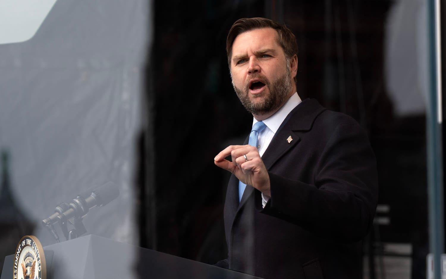 USA:s vice president JD Vance. Arkivbild.