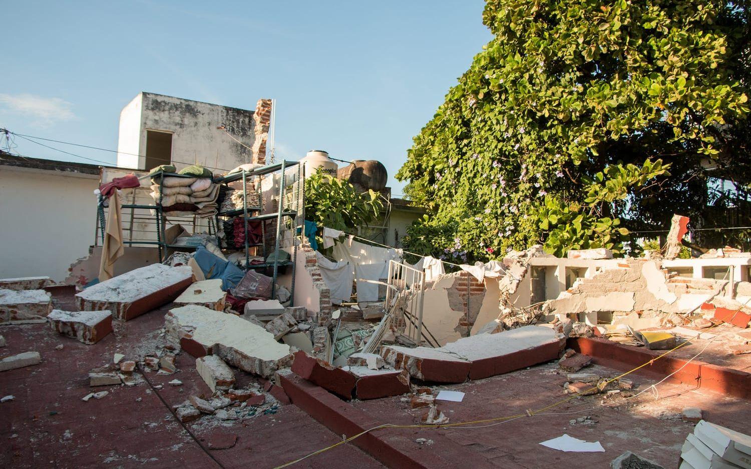 Jordbävningen slog till utanför Mexikos södra kust före midnatt den 7 september. Den uppmätte 8,2 på Richterskalan och var den starkaste på 85 år. Foto: Åsa Welander
