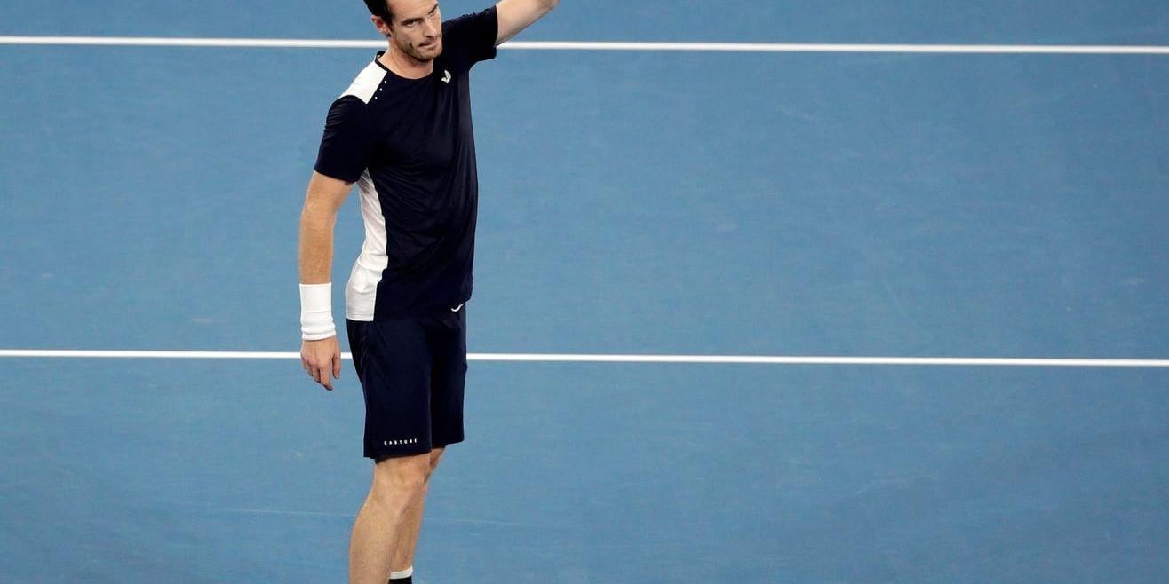 Andy Murray tackar för sig i Australian Open.