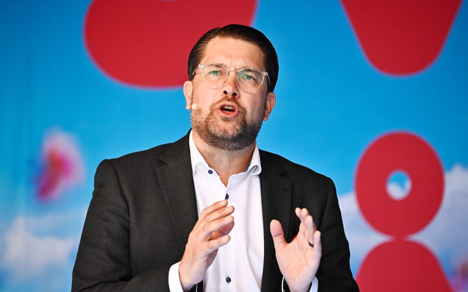 Sverigedemokraternas partiledare Jimmie Åkesson.