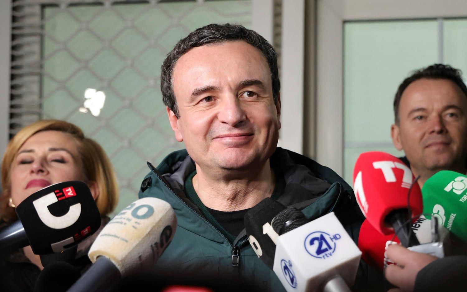 Albin Kurti, Kosovos premiärminister, på bild från förra året.