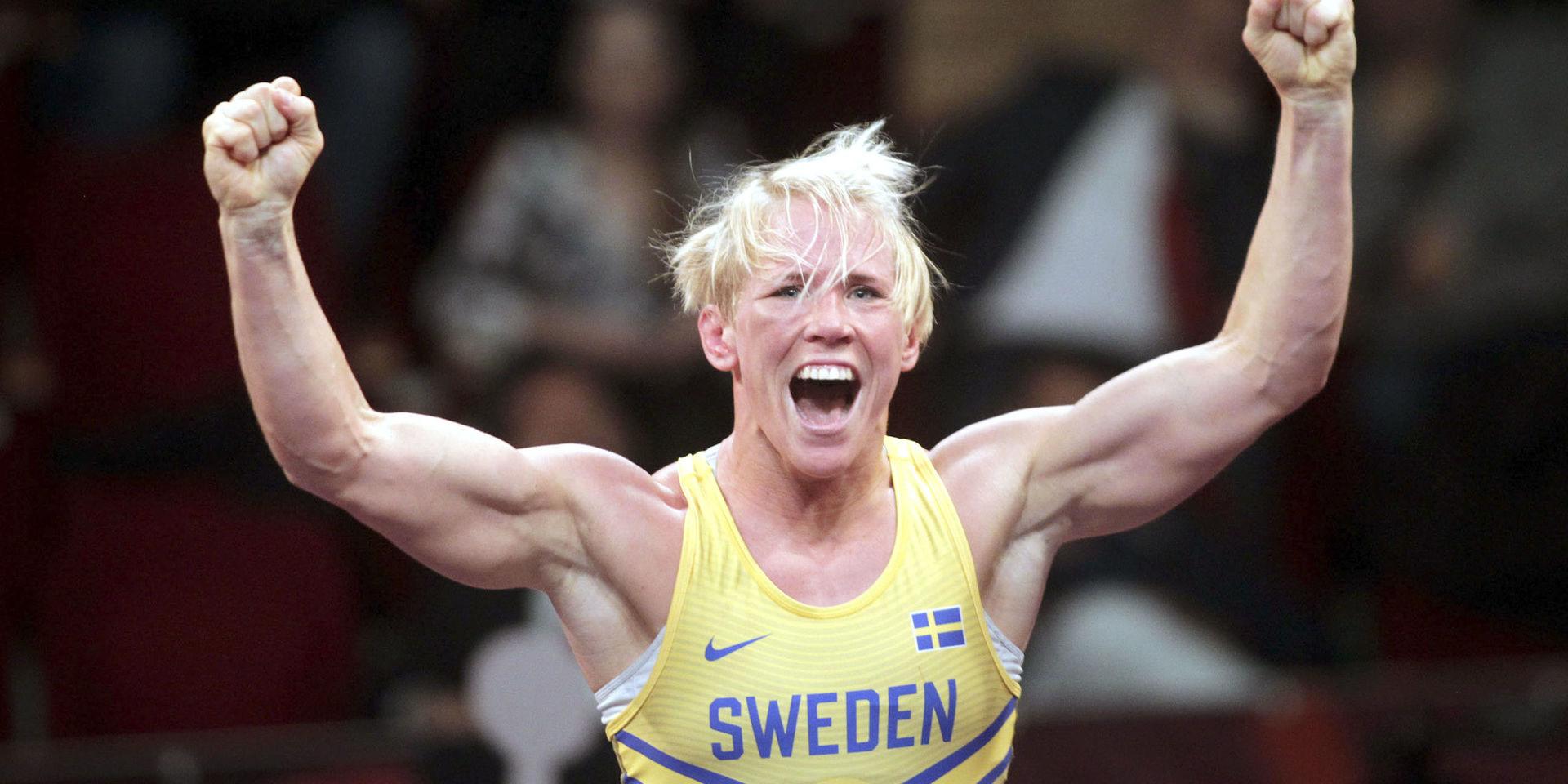 Sveriges Jenny Fransson är klar för final i brottnings-VM i Kazakstan. Arkivbild.
