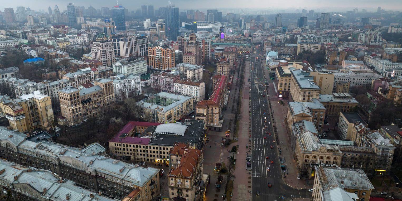 Centrala Kiev. Bilden är tagen i februari.
