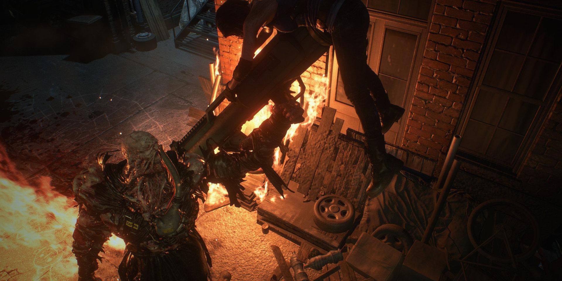 En viss grupp av människor verkar vilja omfamna mörkret i kristider, och kanske spela spel som nya 'Resident evil 3'. Pressbild. 