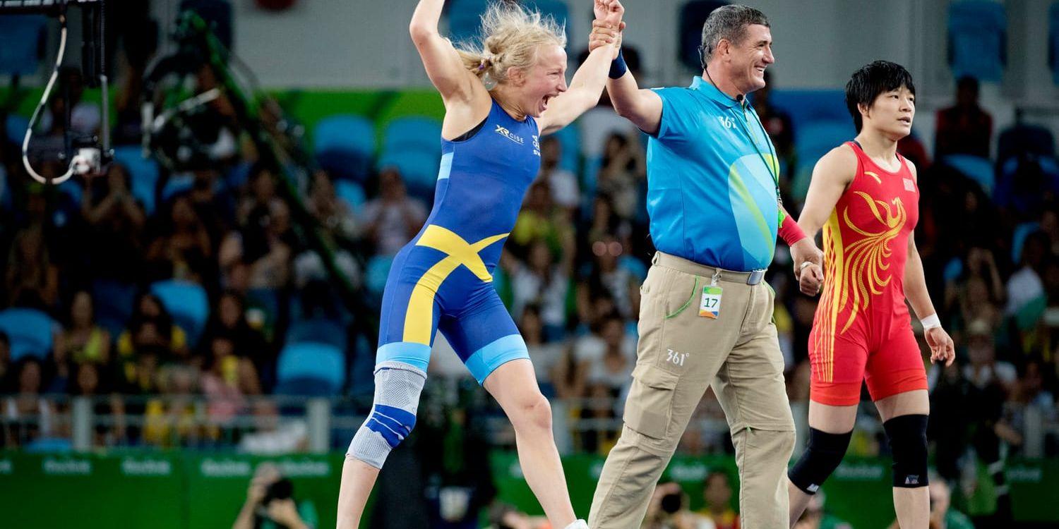 Sofia Mattsson vann bronsmatchen i brottning i OS i Rio de Janeiro. Arkivbild.