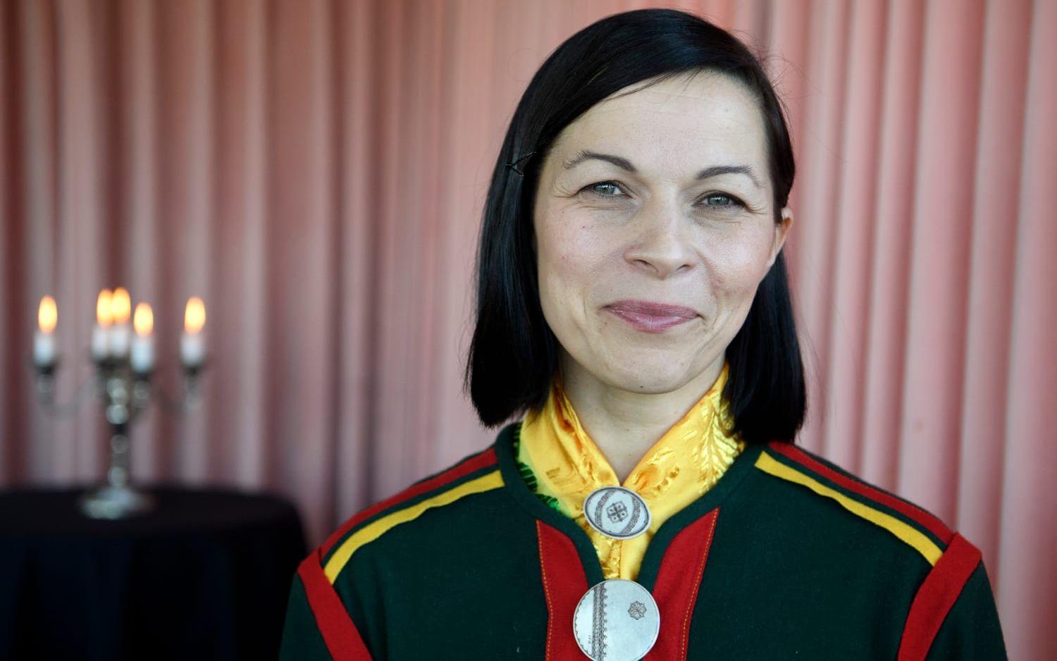 Elin Anna Labba ger ut romanen 'Far inte till havet'. Arkivbild.
