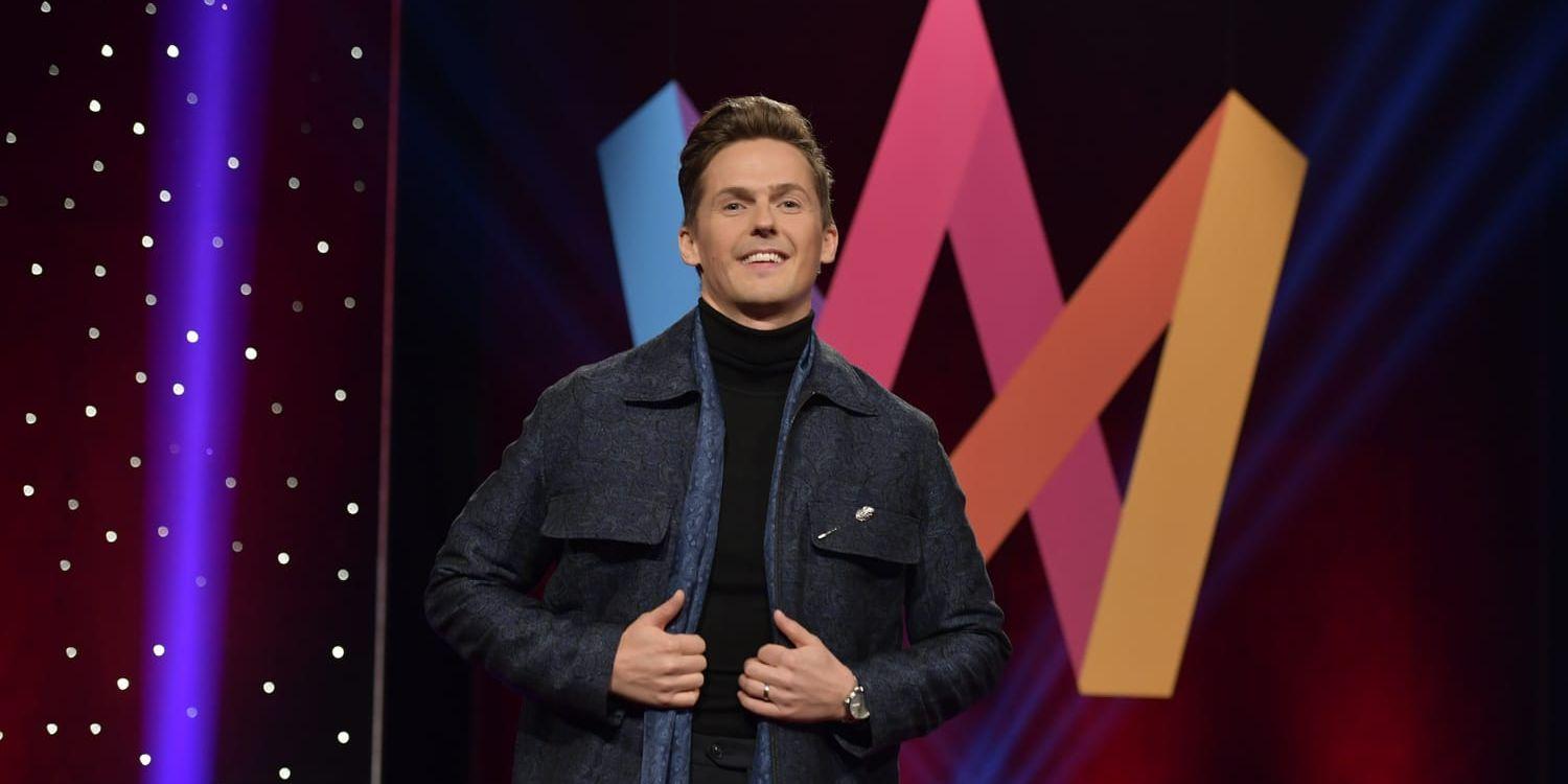 David Lindgren är programledare för Melodifestivalen 2018. Bild: TT.