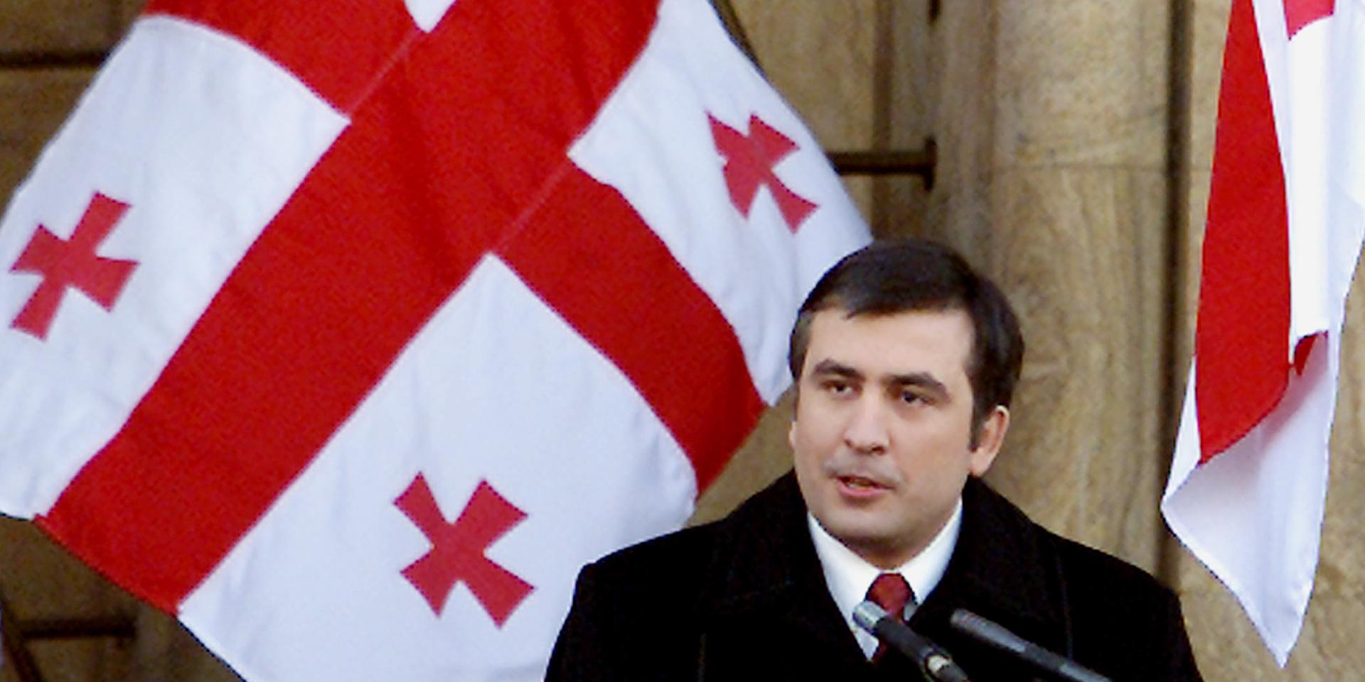 Georgiens ex-president Micheil Saakasjvili. Arkivbild.