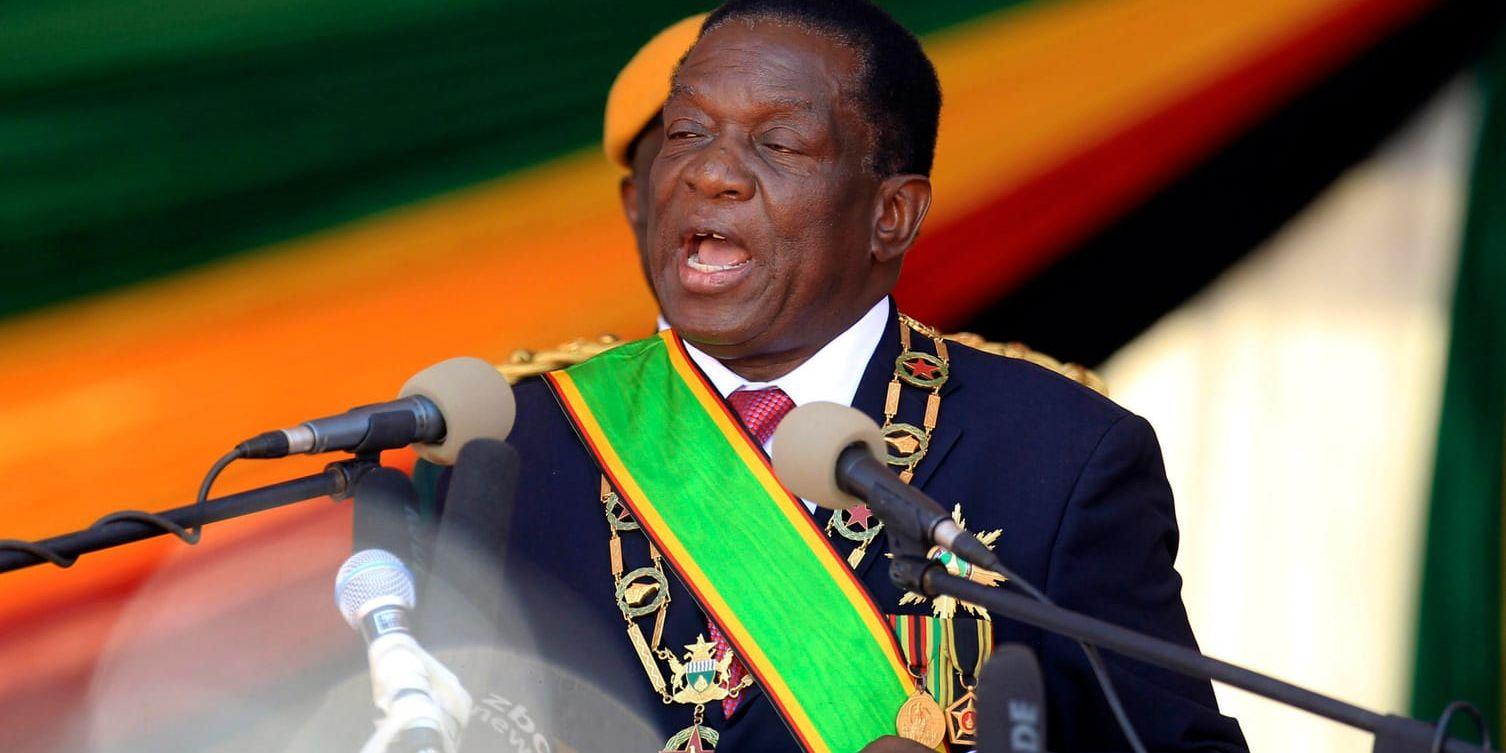Zimbabwes president Emmerson Mnangagwa.