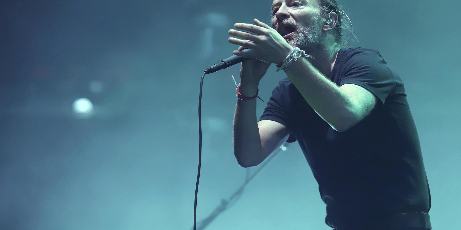 Radiohead-sångaren Thom Yorke är en av de brittiska musiker som rasar mot landets premiärminister Boris Johnson. Arkivbild.