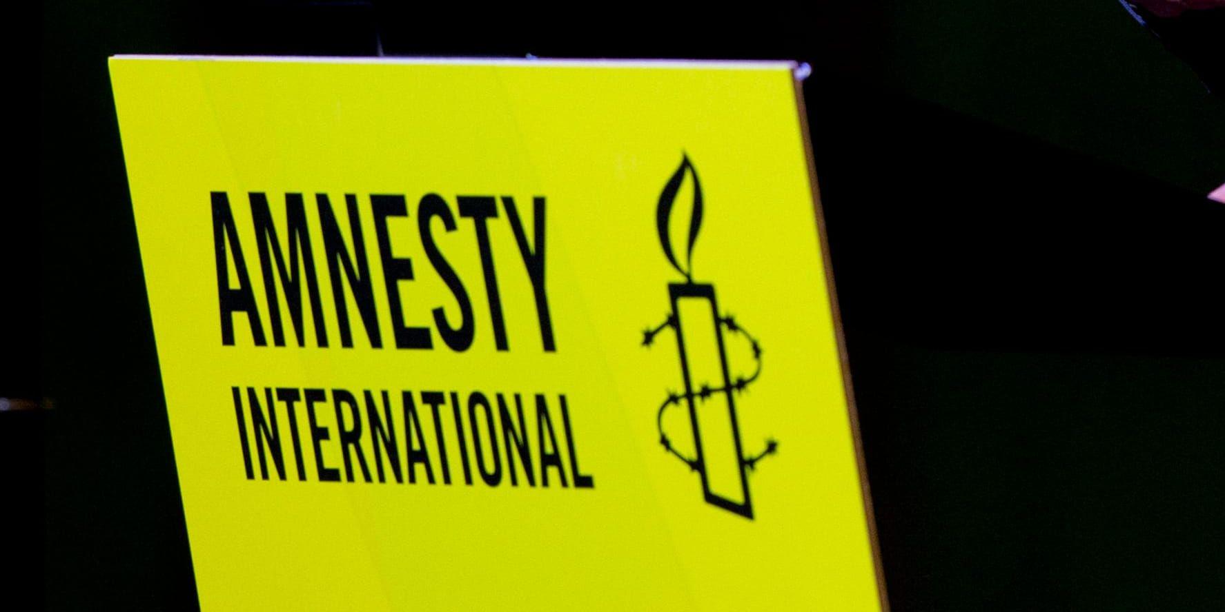 Amnesty International protesterar mot gripandet av den egyptiska aktivisten Amal Fathi. Arkivbild.