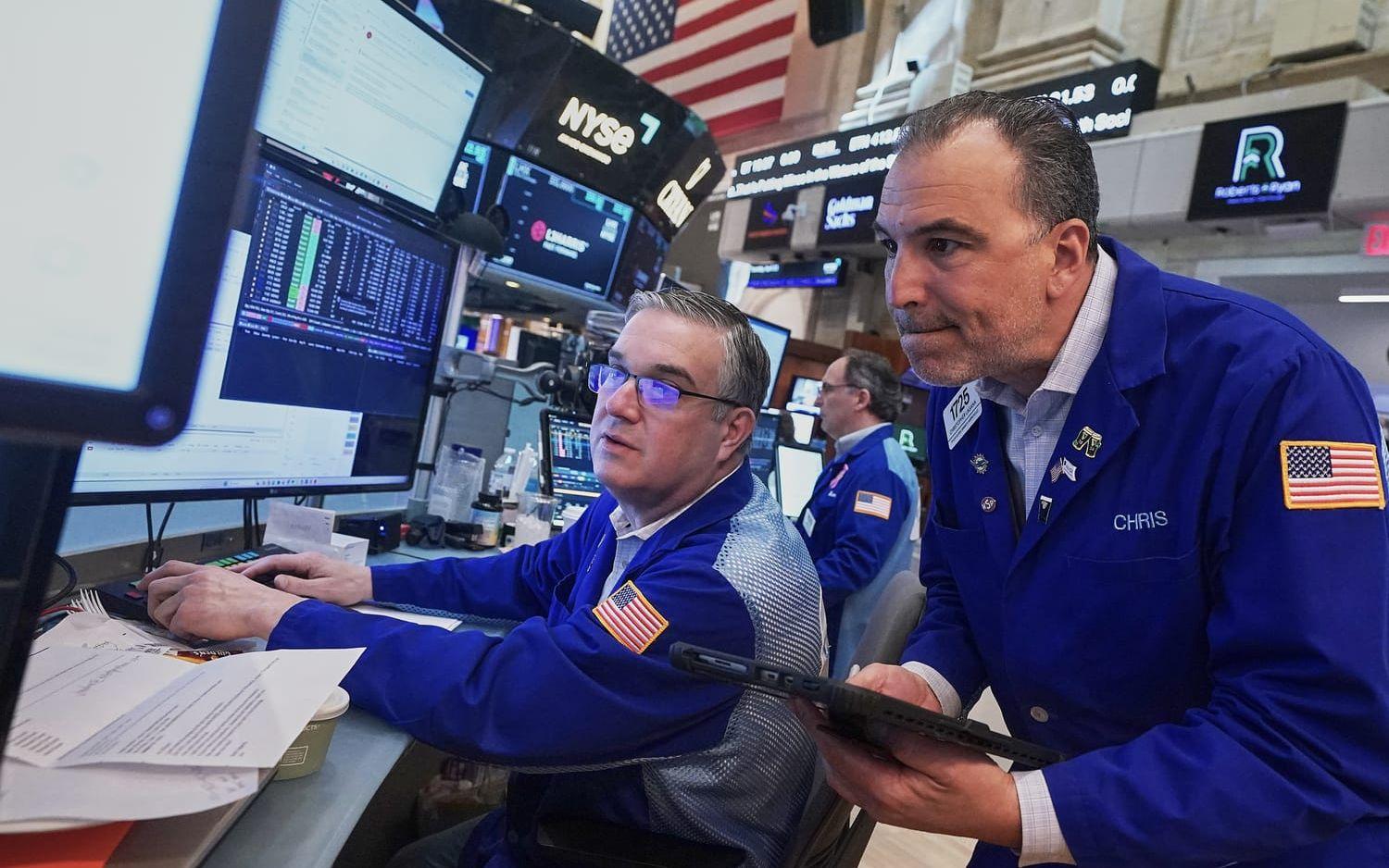 Handlarna på Wall Street hade stigande kurser att hantera på torsdagen. Arkivbild. 