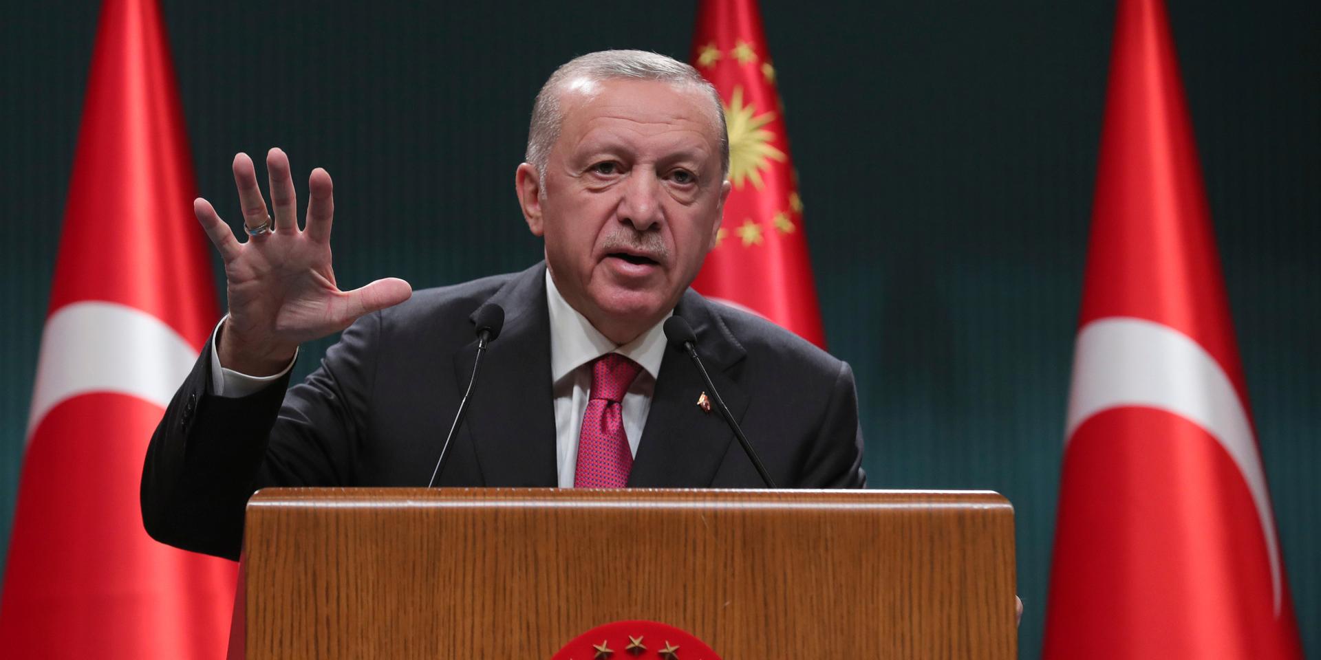 Turkiets president Erdogan har motsatt sig ett Natomedlemskap för Sverige och Finland. 