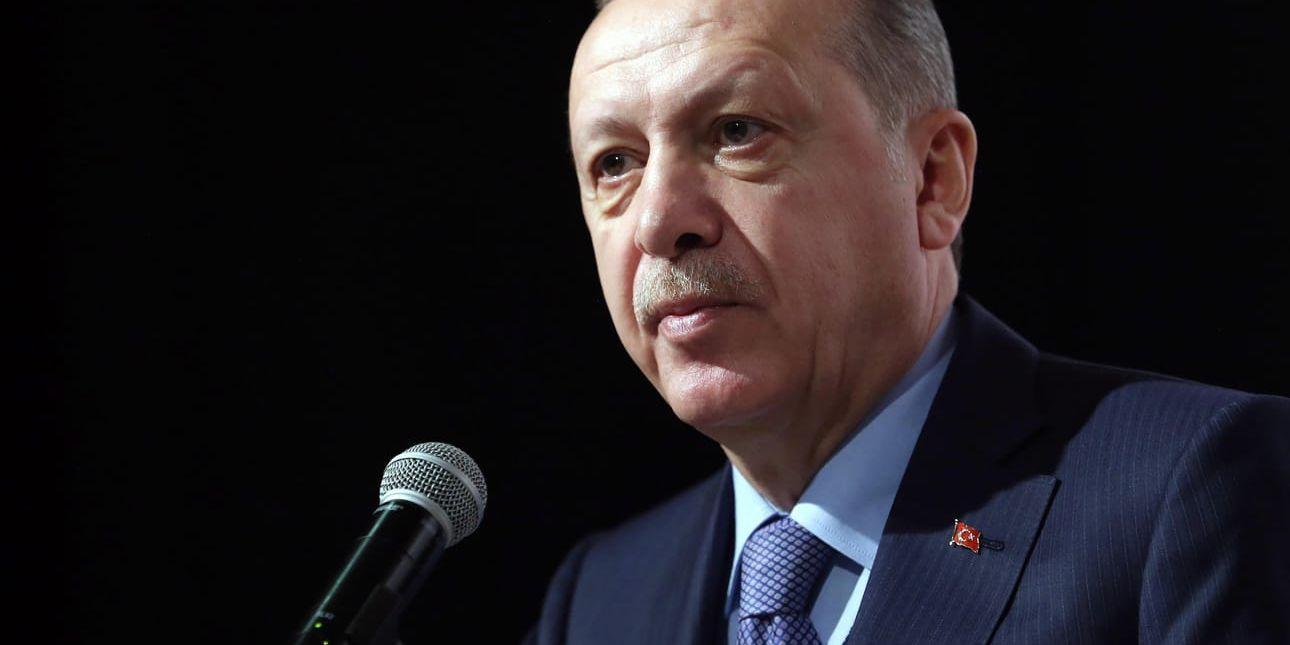 Turkiets president Recep Tayyip Erdogan, som varit Turkiets president sedan 2014, står inför president- och parlamentsval 2019. Arkivbild.