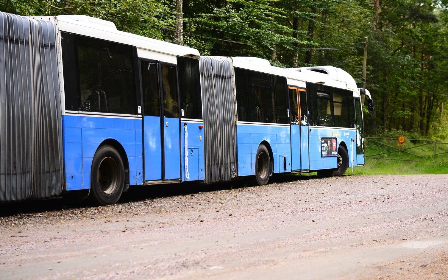 Bussen, som från början ägdes av Västtrafik, kommer från ett skrotupplag. Bild: Tobias Kjellberg