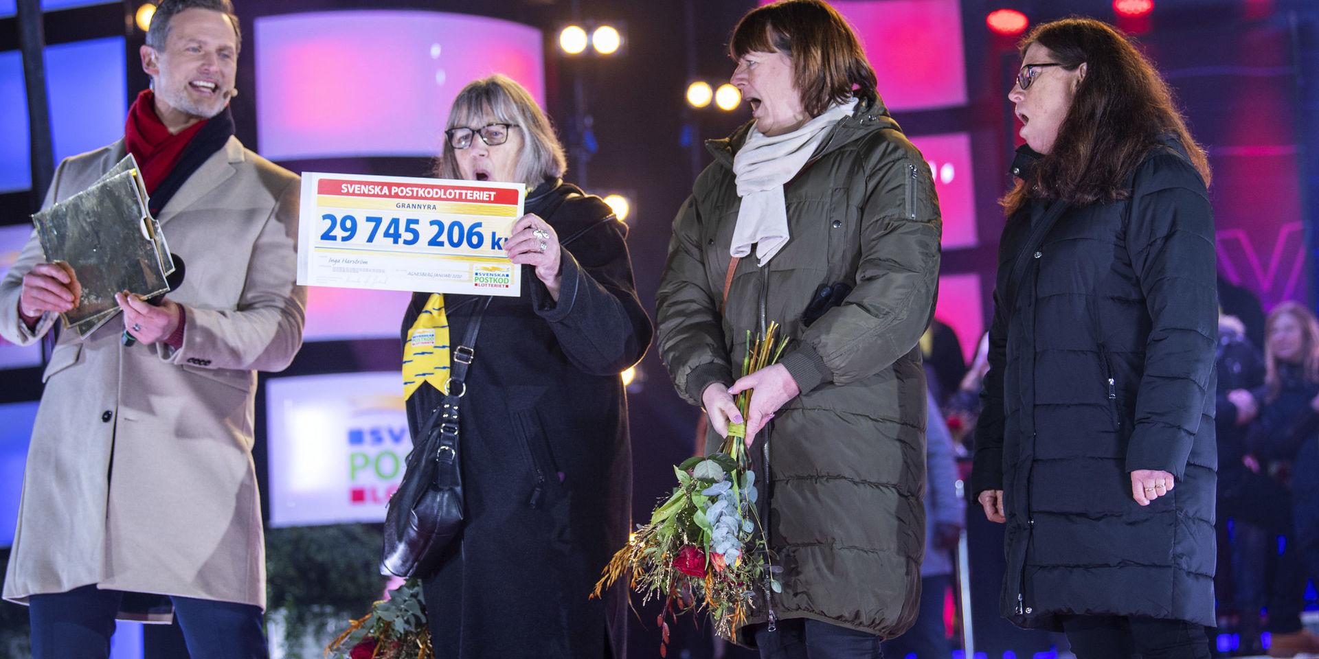 Inga Harström och döttrarna Helene Stakkestad och Anna-Karin Dirfors gapade när de fick se checken på nära 30 miljoner kronor – och då återstod fortfarande Ingas makes check på över 22 miljoner.