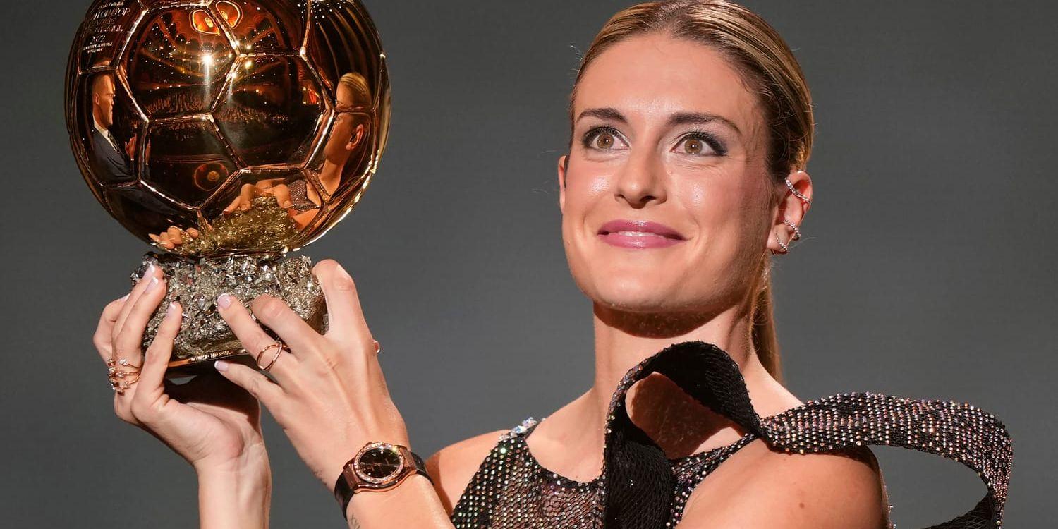 Barcelonas Alexia Putellas är vinnare av Ballon d'Or för andra året i rad.