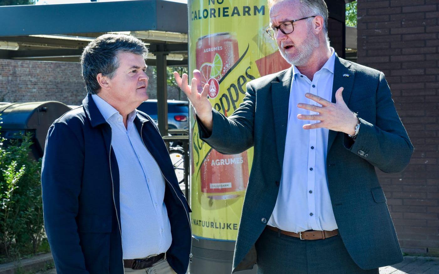 Bart Somers och Johan Pehrson är båda liberaler med ansvar som integrationsministrar – den ene regionalt i Flandern, den andre nationellt i Sverige.