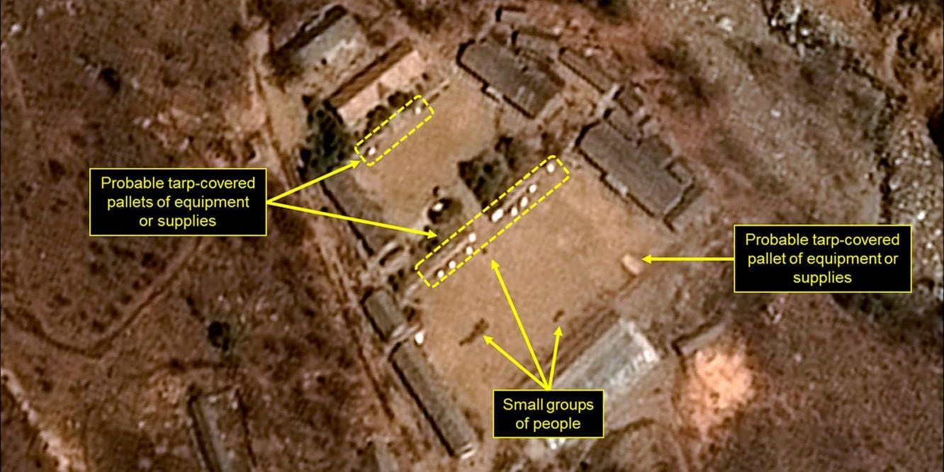 Det var här, på testanläggningen Punggye-ri i nordöstra Nordkorea, som experter såg volleybollmatcher pågå på tre olika platser samtidigt – samtidigt som världen spekulerade i om landet skulle genomföra en sjätte kärnvapenprovsprängning.