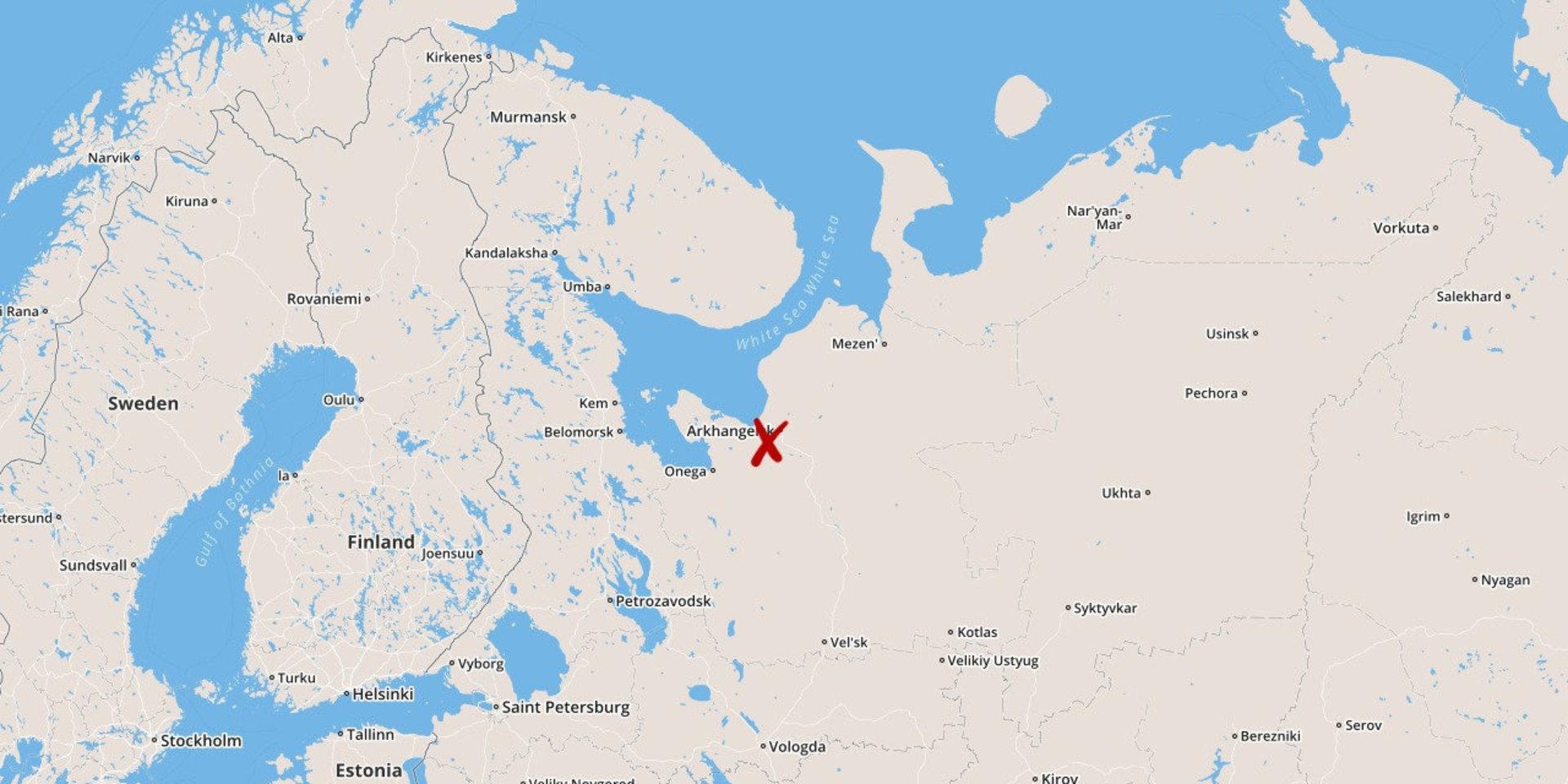 Olyckan inträffade nära Archangelsk i nordvästra Ryssland. Arkivbild.