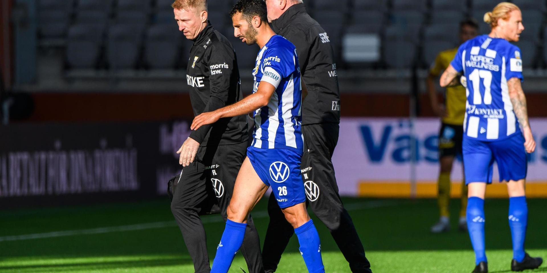 André Calisir och Alexander Farnerud, till höger i bild, är osäkra kort inför cupfinalen mot Malmö FF den 30 juli. 