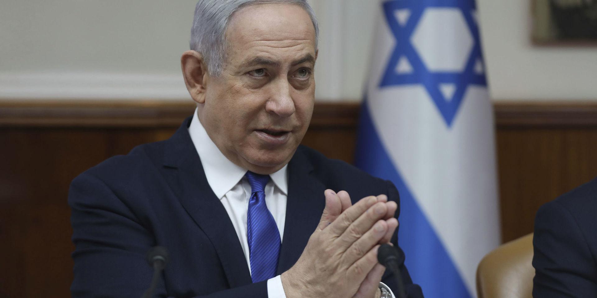 Benjamin Netanyahu är den första sittande premiärministern i Israel att ställas inför rätta för brott. Arkivbild.