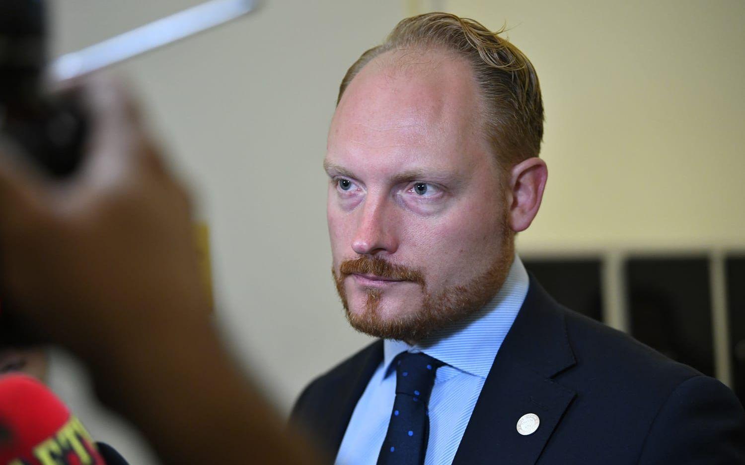 Aron Emilsson (SD), ordförande i utrikesutskottet.