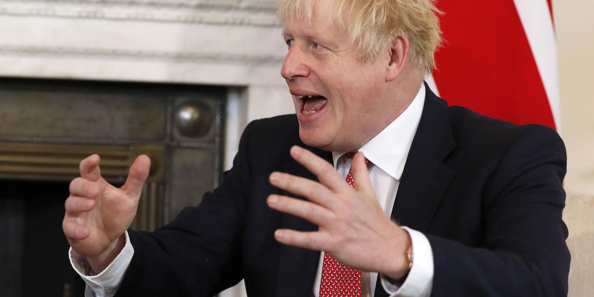 Storbritanniens premiärminister Boris Johnson har sagt att han hellre ligger 'död i ett dike' än ansöker om förlängd förhandlingstid om brexit av EU. Arkivbild. 