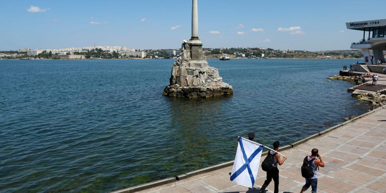 Den annekterade Krimhalvön har hamnat under attack de senaste veckorna. Arkivbild från Sevastopol.