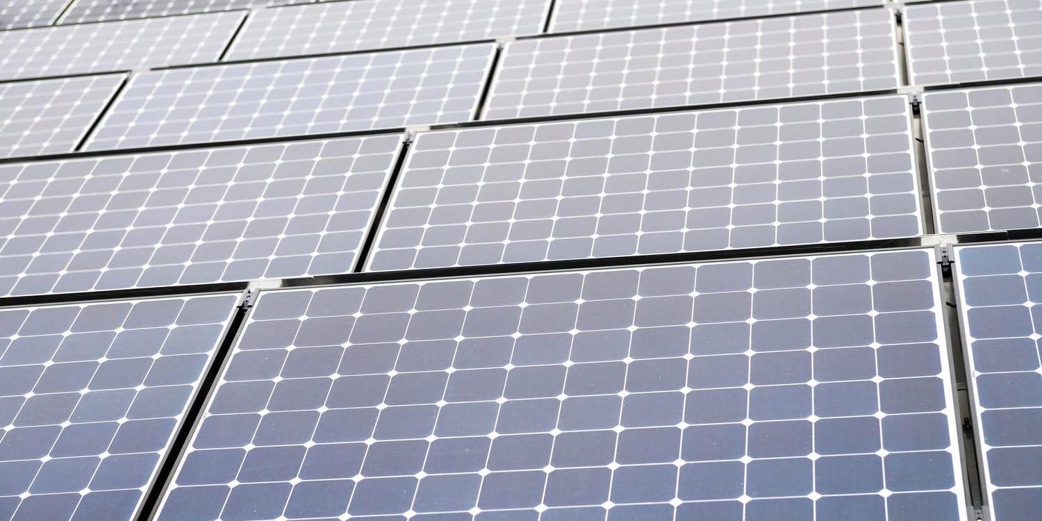 Regeringen föreslår ett utökat stöd för privatpersoner och företag som investerar i solceller. Arkivbild.