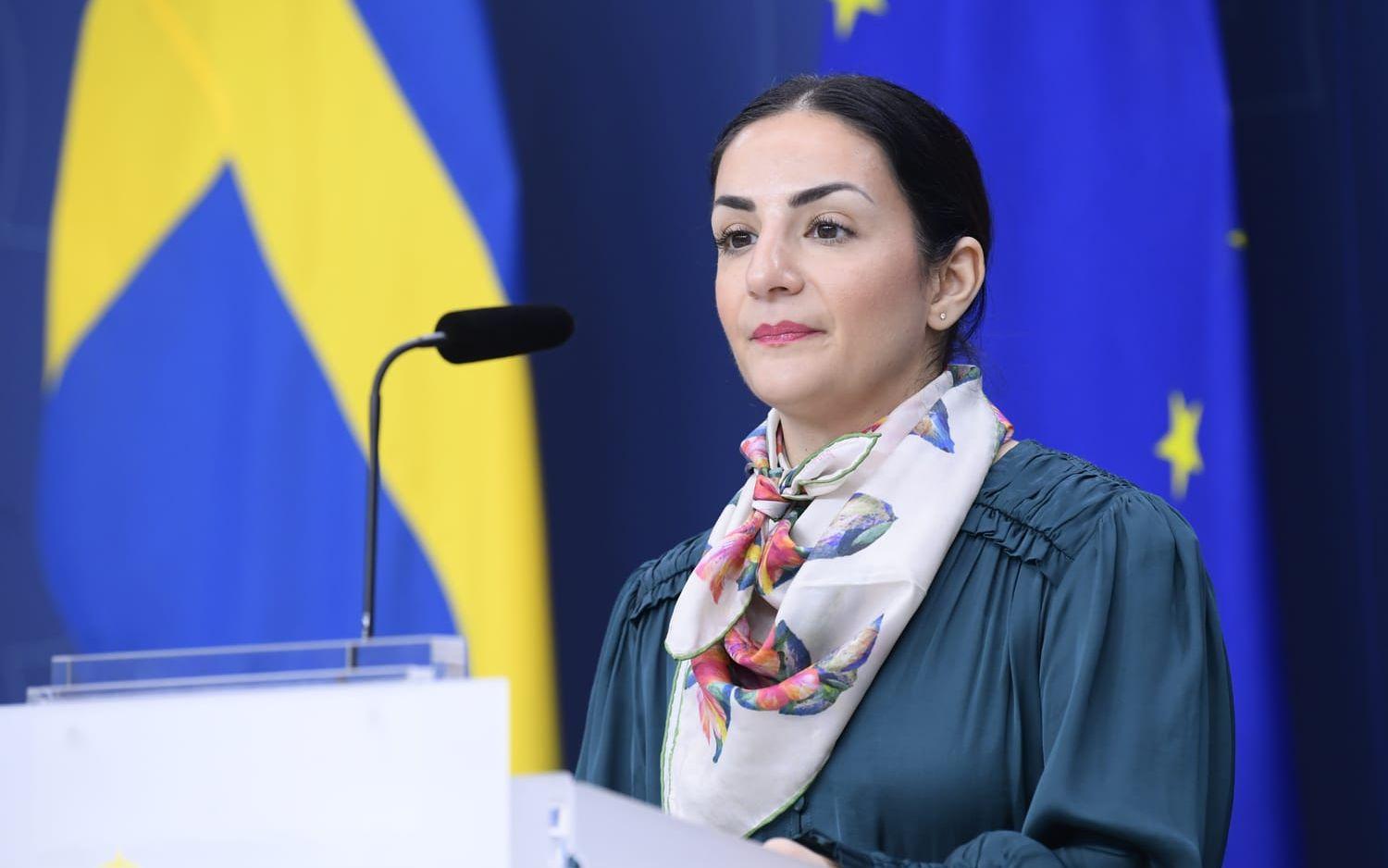 Kulturminister Parisa Liljestrand (M). Arkivbild.