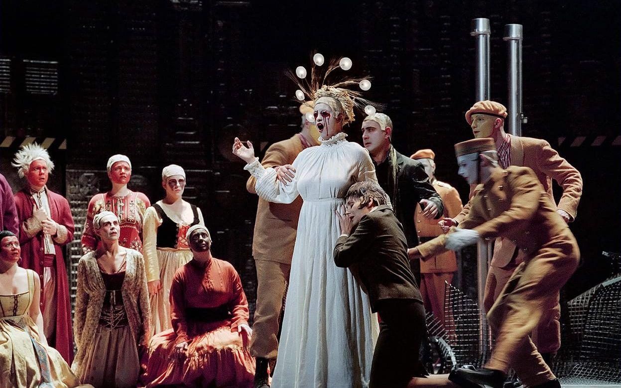 1994. Invigning av Göteborgsoperan, Carolina Sandgren som Den blinda poetissan i Aniara, regi Marie Feldtmann. Bild: Ingmar Jernberg