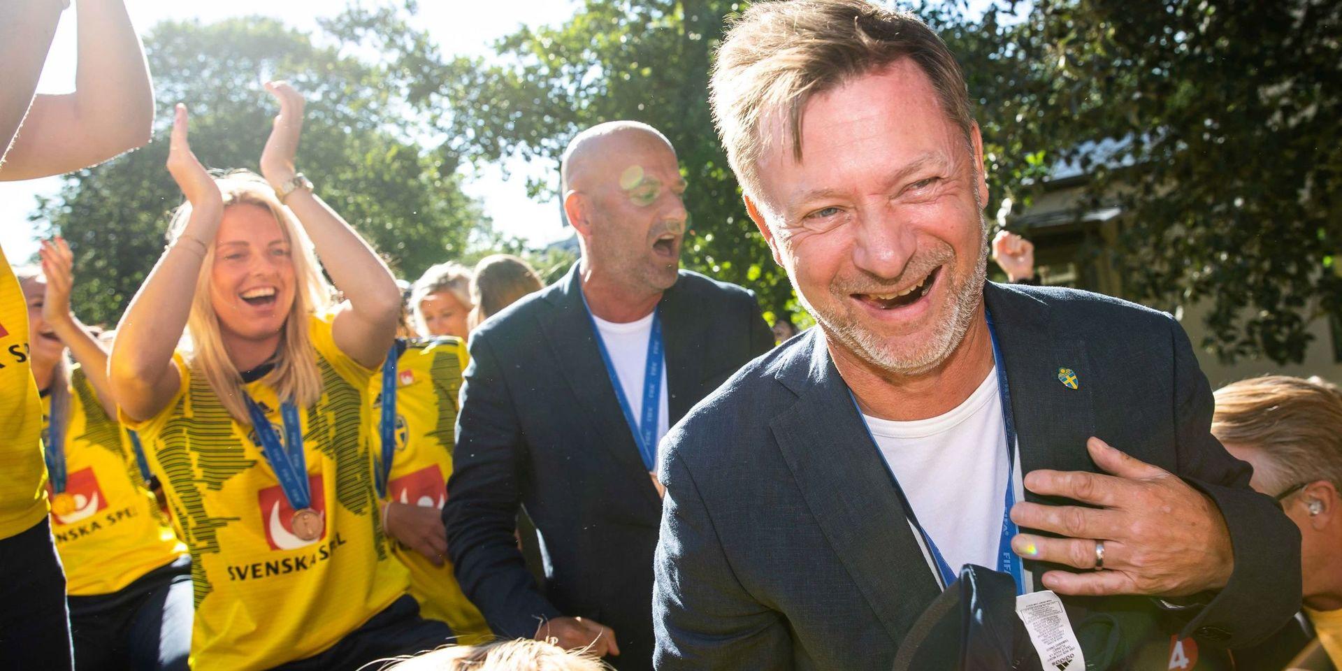 Peter Gerhardsson firade mästerskapsbronset i Göteborg. Med ett leende på läpparna. 