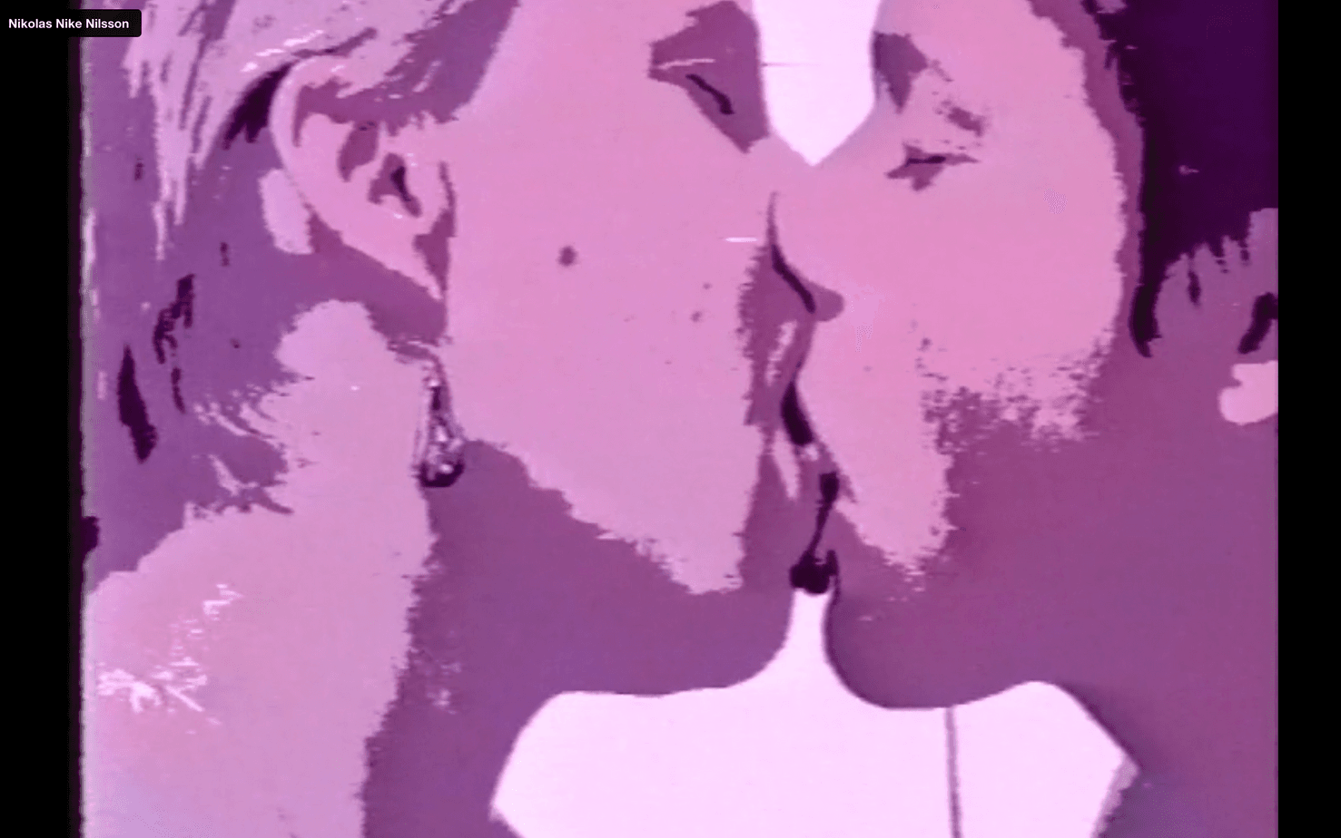 Filmen ”Kiss” av Nikolas Nike Nilsson var en del av installationen "Welcome to Homoland" som visades på Konsthögskolan i Umeå 1996. Kyssen är inspelad i en enda tagning på cirka 8 minuter. 