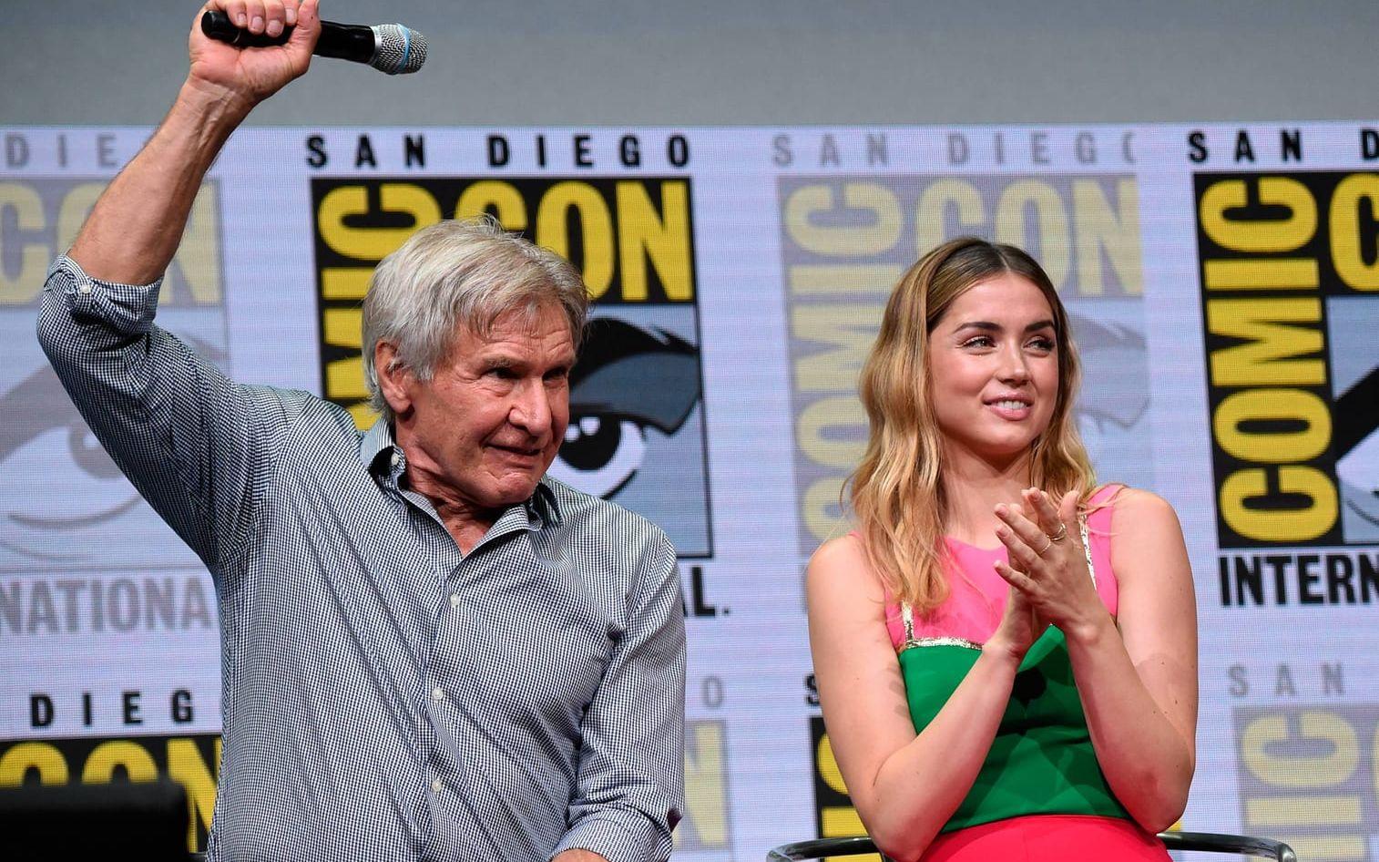Harrison Ford och Ana de Armas är snart bioaktuella med "Blade Runner 2049". Foto: TT