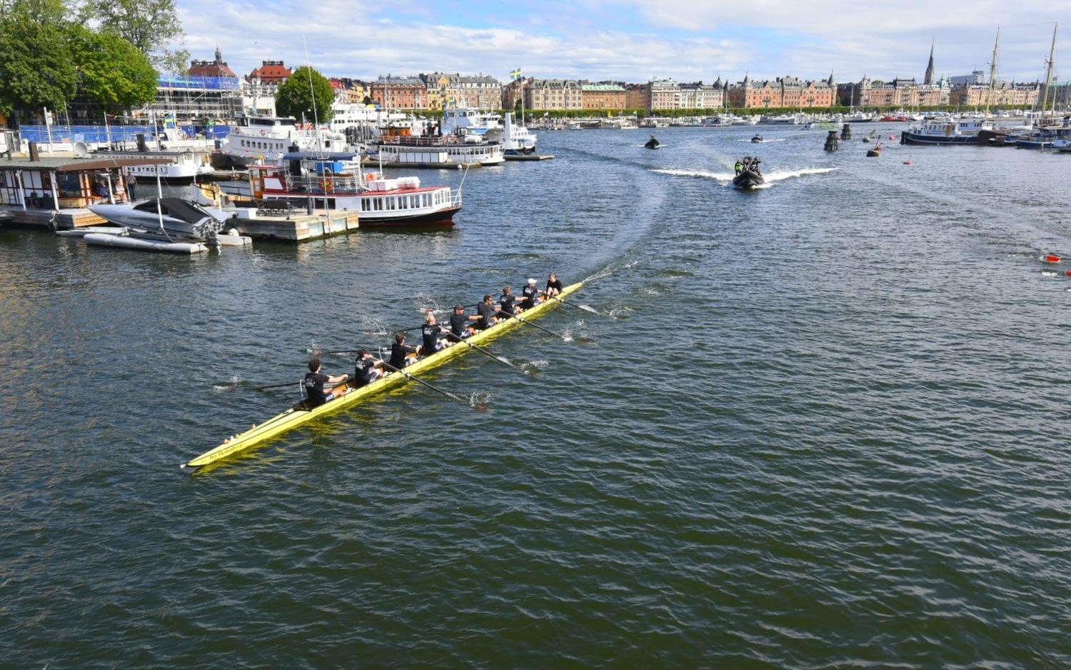 Vinnarlaget från Chalmers i ÅF Rowing Race.

