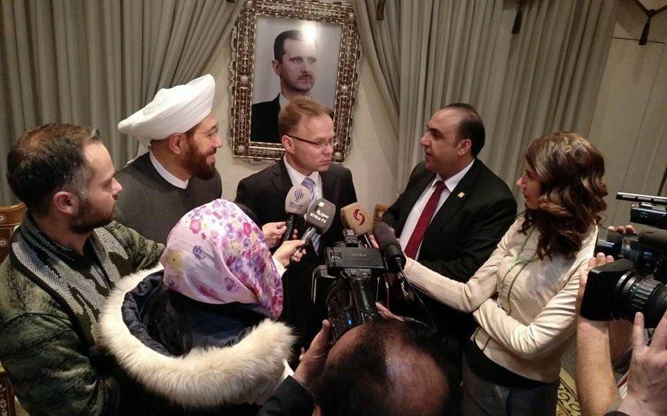 Den tyske politikern efter besök med stormufti Ahmad Hassoun.
