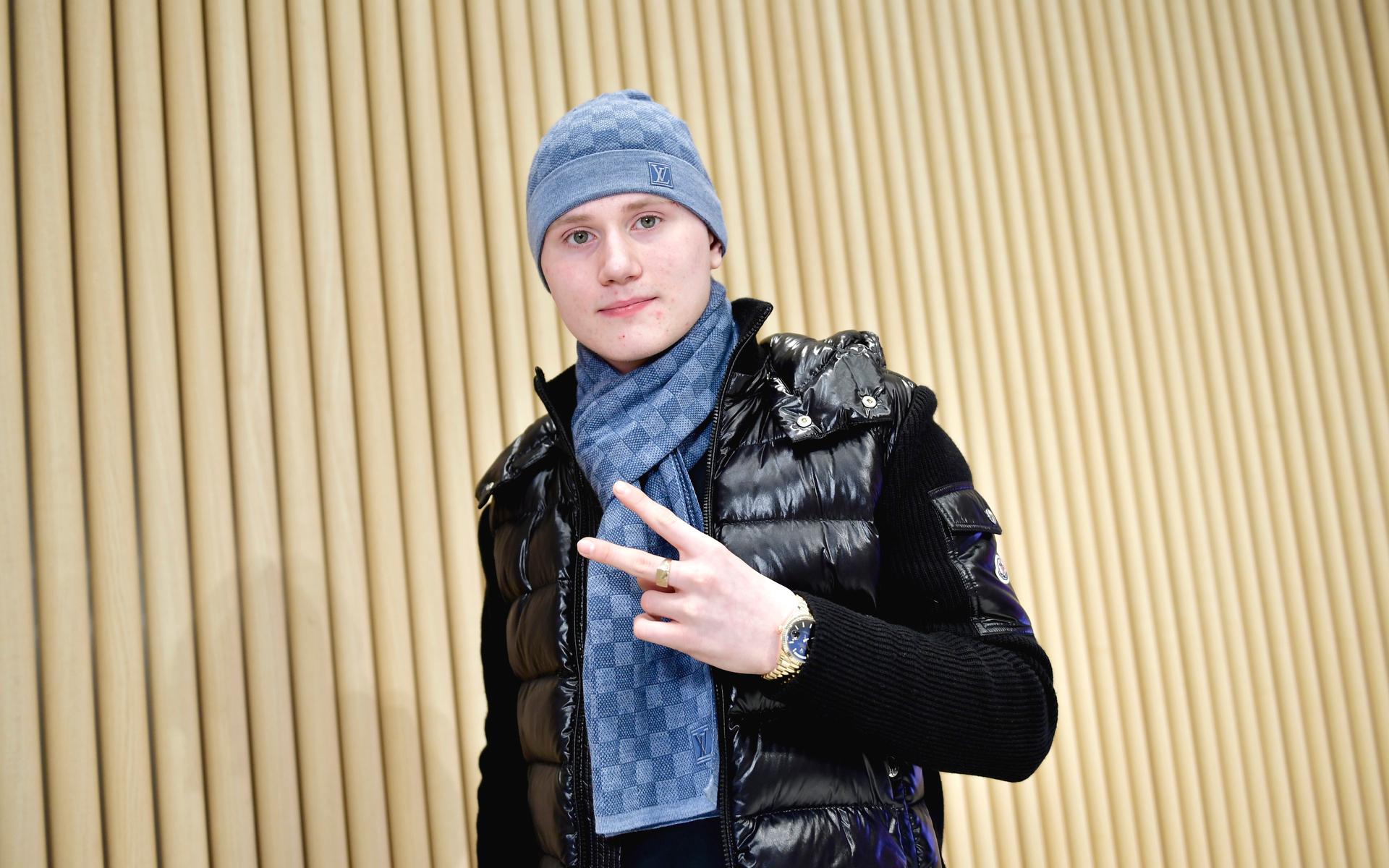 Rapartisten Einár 2019 när han blev nominerad i kategorierna Årets artist och Årets hiphop. 