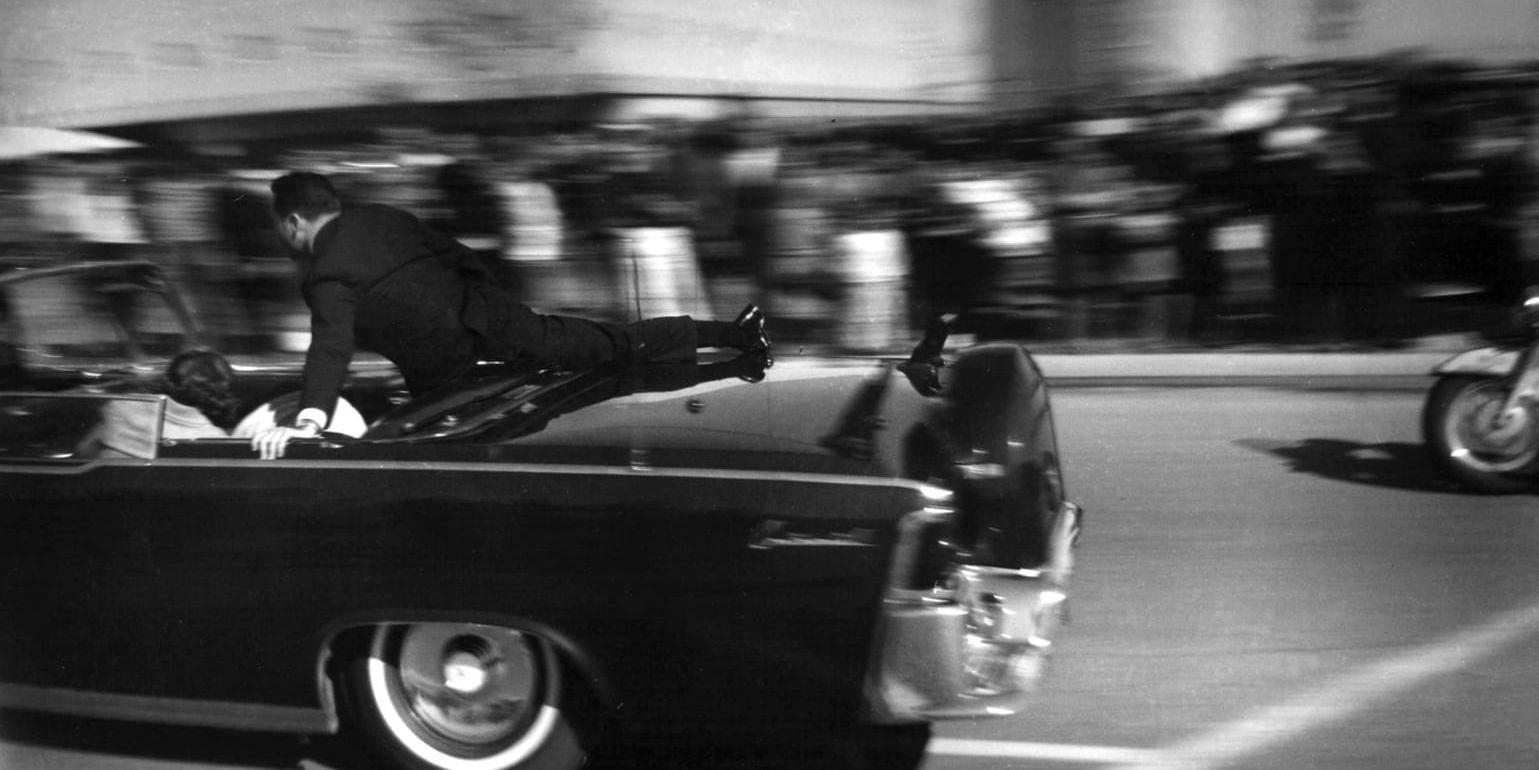 John F Kennedy sköts ihjäl i Dallas den 22 november 1963. Arkivbild.