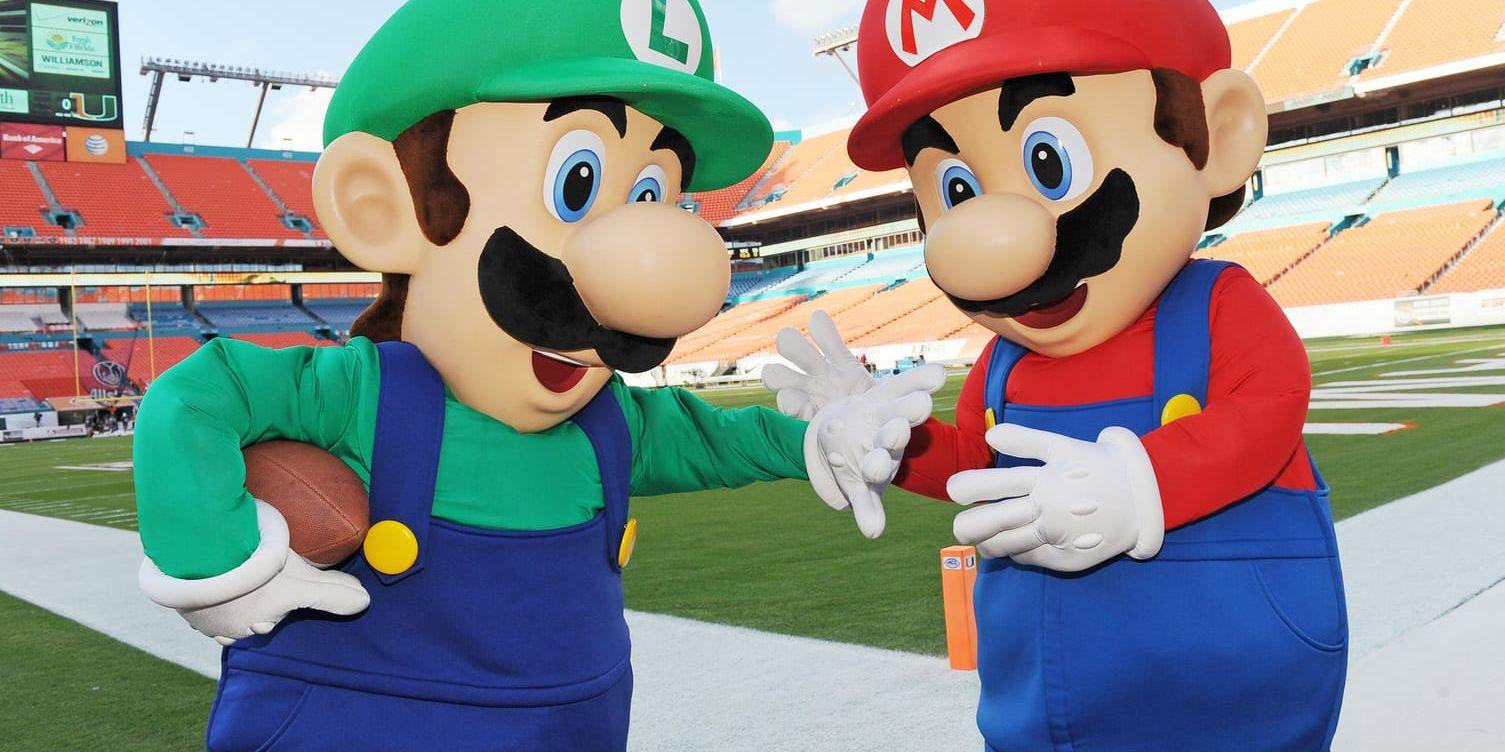 Tv-spelsikonerna Super Mario och Luigi. Arkivbild.