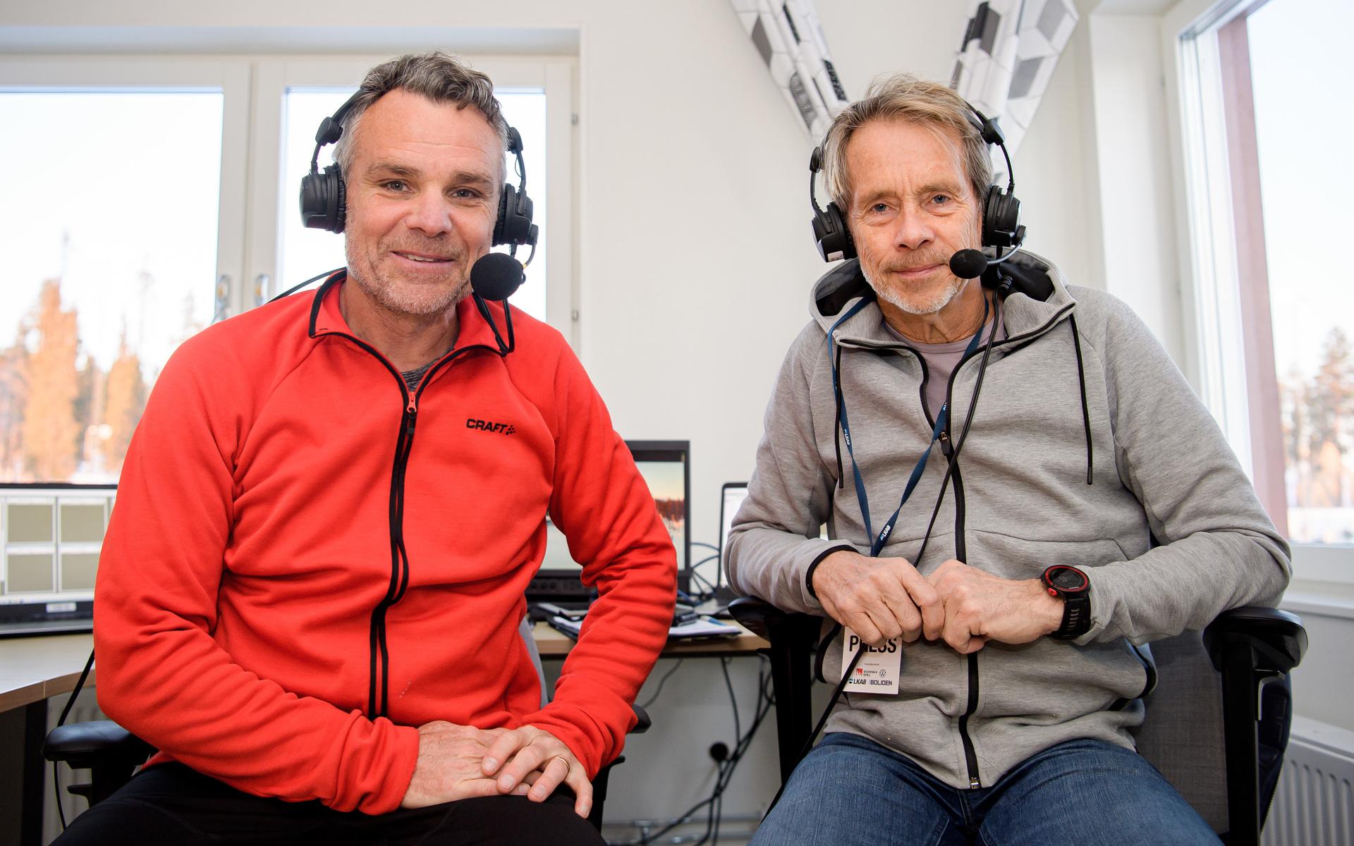 Anders Blomquist och Jacob Hård har kommenterat världscupen i längdskidor i många år för SVT.