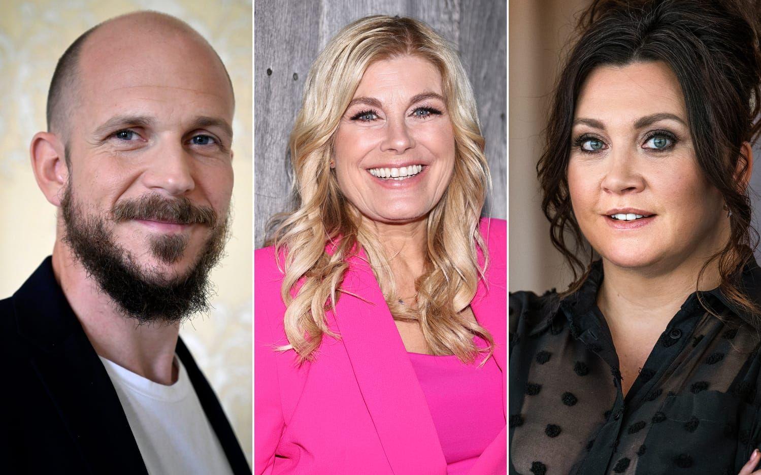 Gustaf Skarsgård, Pernilla Wahlgren och Camilla Läckberg har alla skrivit under ett upprop angående Israel-Palestina-kriget som nu kritiseras. Arkivbild.