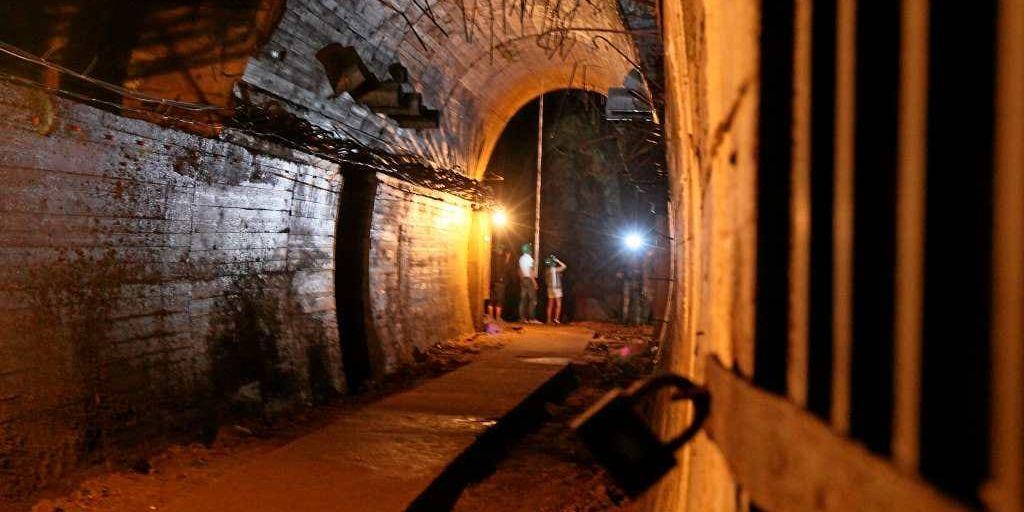 Under Walbrzych i Polen finns miltals med tunnlar som nazisterna byggde under andra världskriget, som den på bilden.