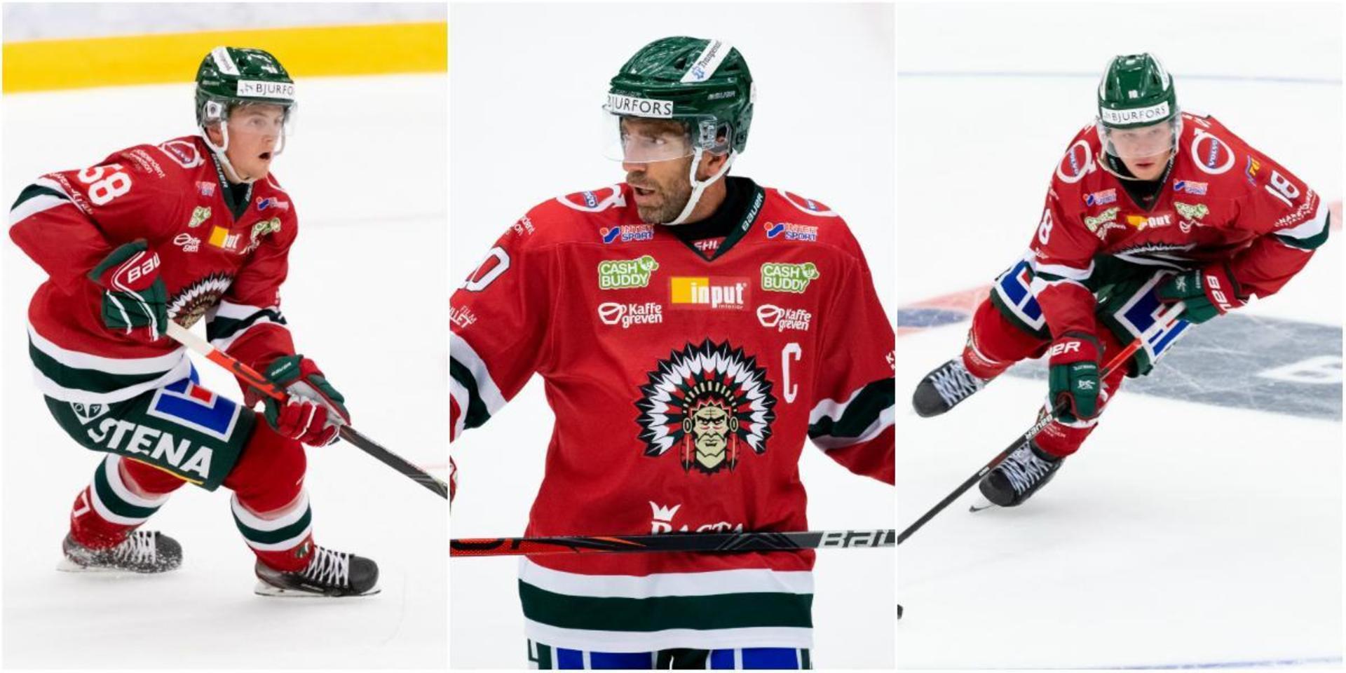 Jesper Sellgren, Joel Lundqvist och Lucas Raymond.