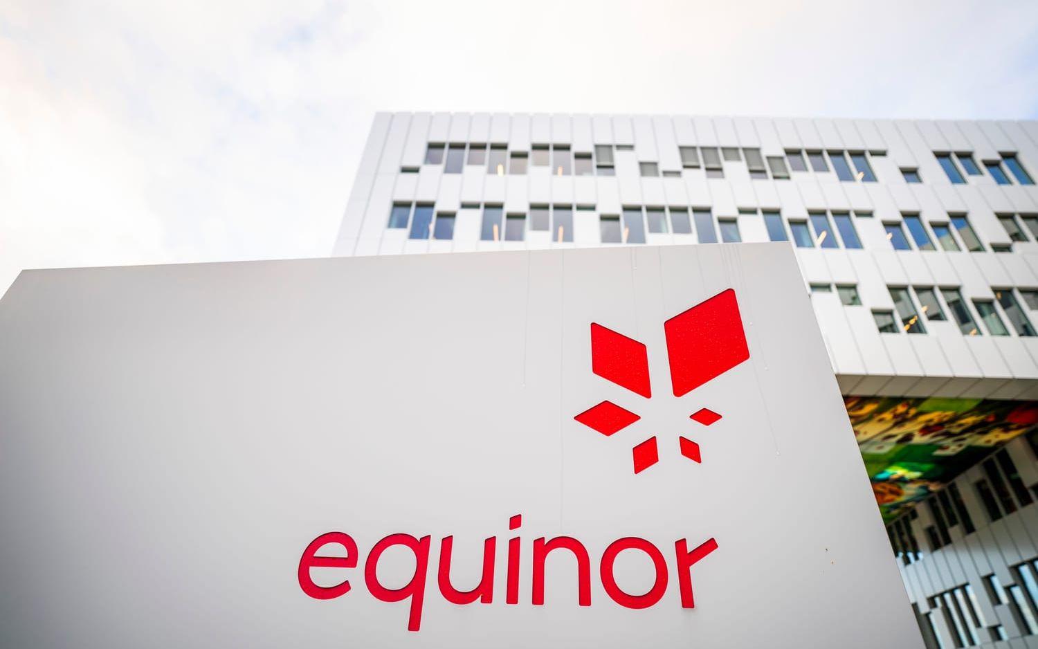 Kvartalsrapport från oljebjässen Equinor. Arkivbild