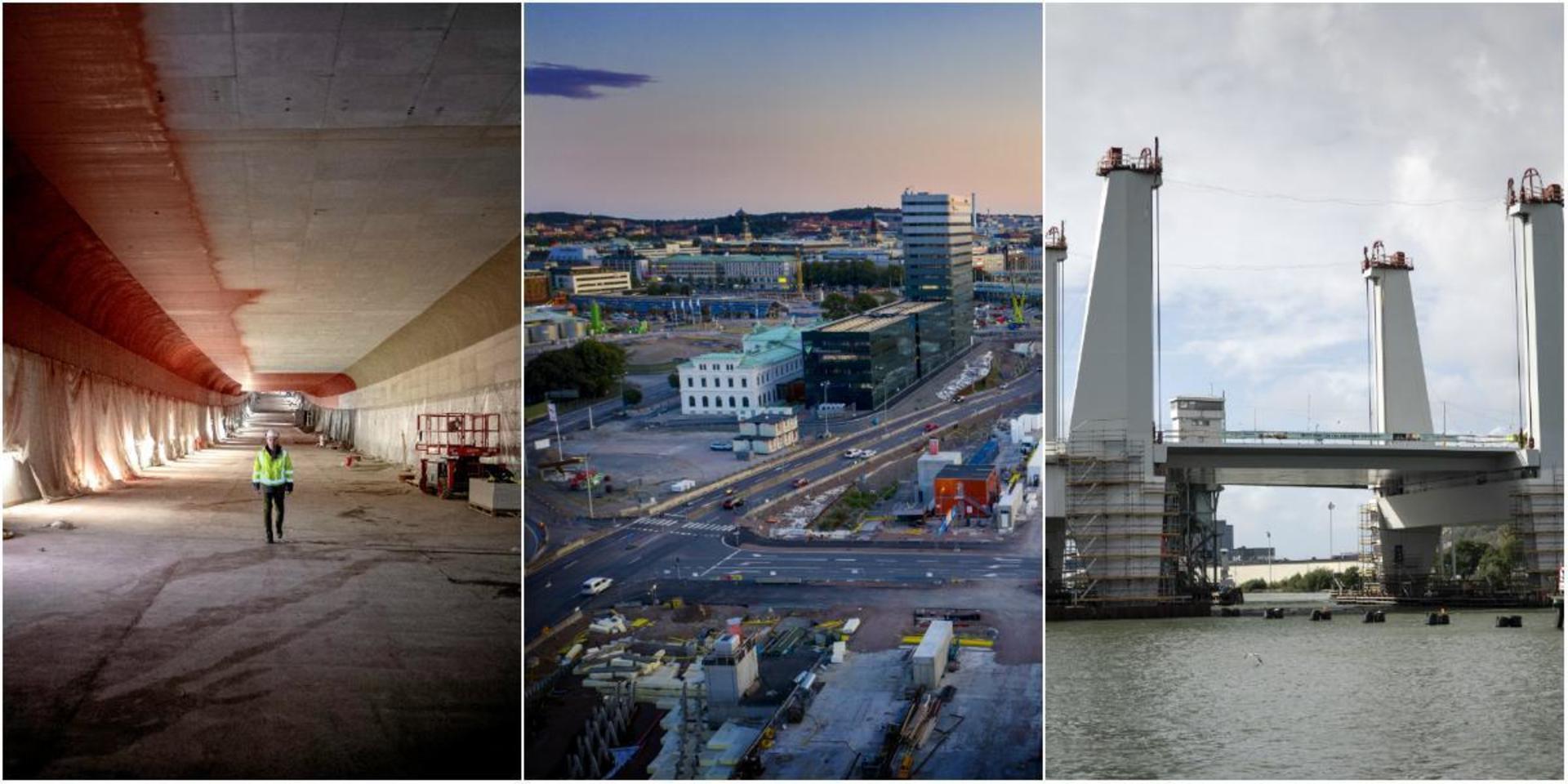 Såväl Marieholmstunneln som Hisingsbron beräknas stå klara under nästa år. Samtidigt påbörjas andra arbeten som ställer till det för den som ska ta sig fram i Göteborg. 